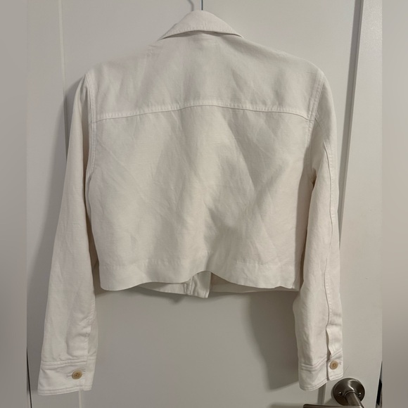 Aritzia Cropped Linen Jacket - Picture 3 of 4